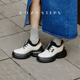 增高厚底百搭贝果鞋 COZY 时尚 休闲鞋 STEPS可至春季 软底舒适女款