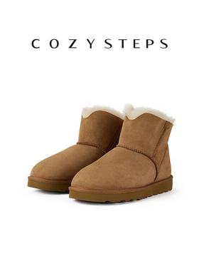 COZY STEPS男士24冬季舒适羊皮毛一体保暖防寒防滑大码雪地靴8113