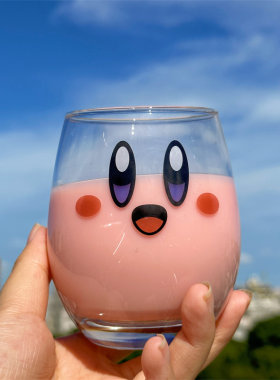 星之卡比玻璃水杯啤酒杯