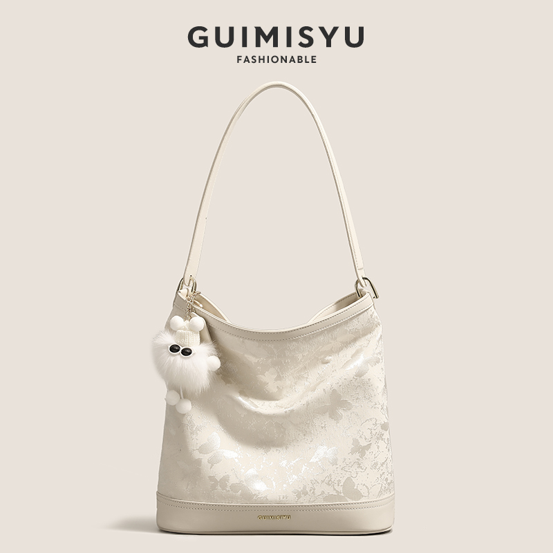 高级感腋下包大容量手提水桶包