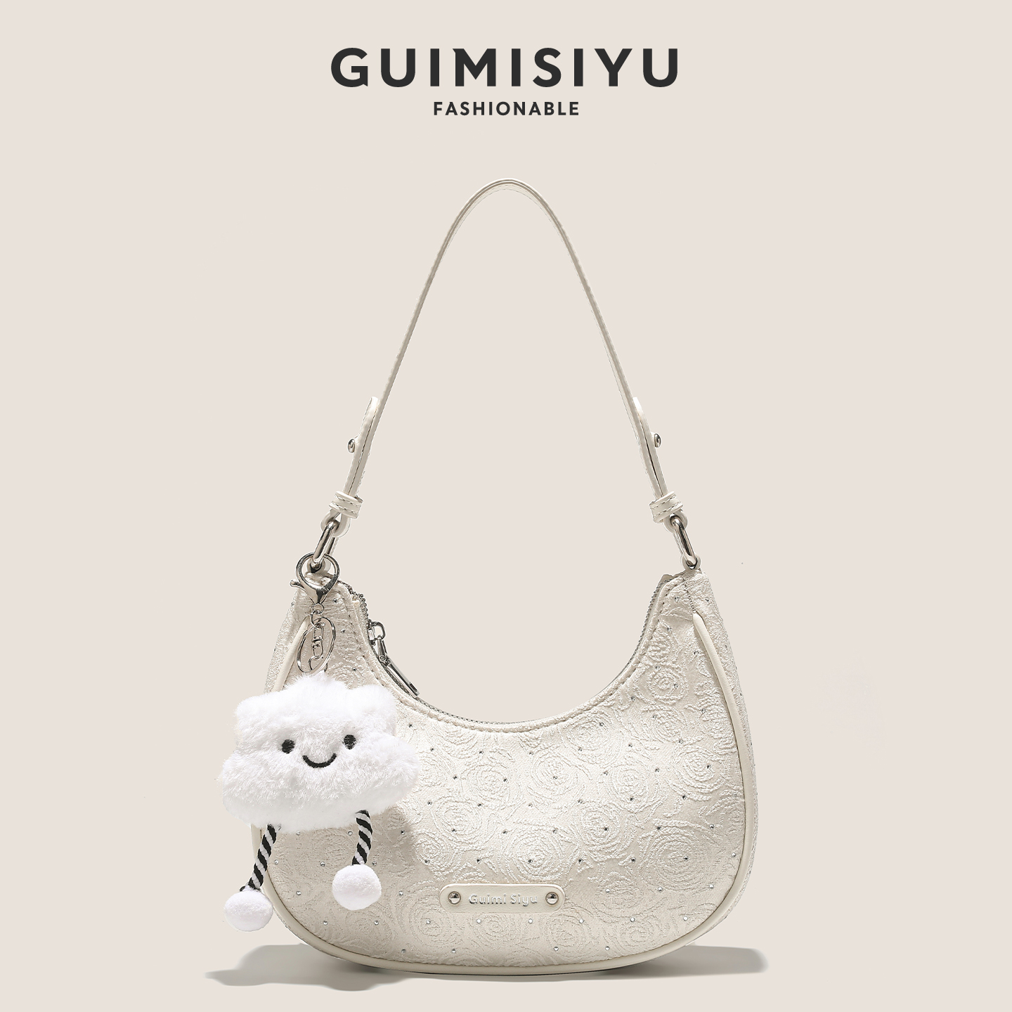 通勤月牙包百搭小众单肩斜挎包