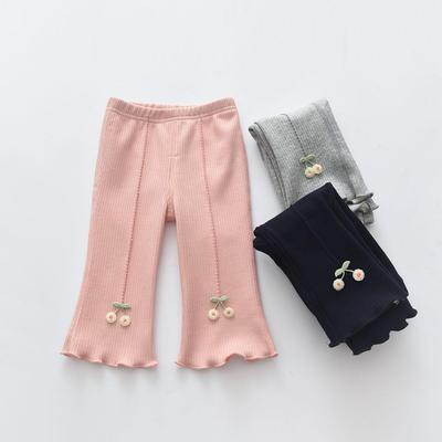 0-2岁女童阔腿喇叭裤纯棉休闲裤
