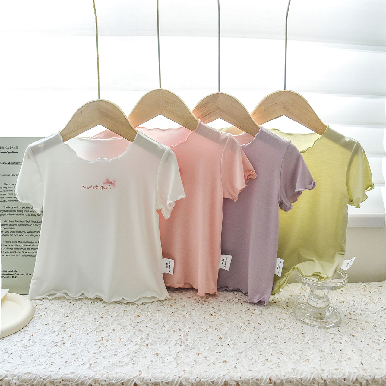 夏女宝宝短袖上衣婴儿外穿打底衫