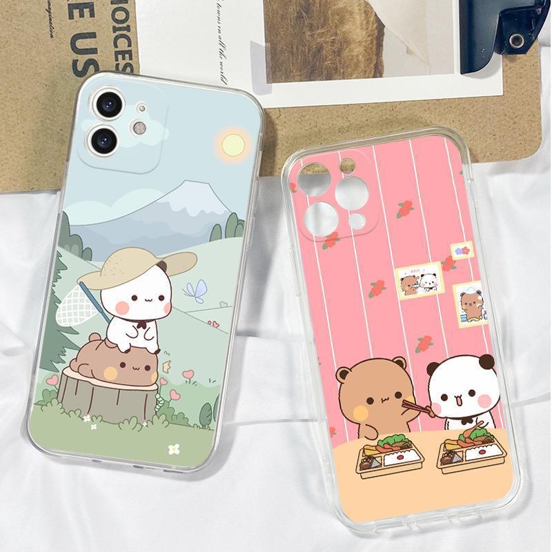 【任意型号】一二熊猫情侣手机壳