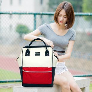 祥兴背包SUISSEWIN双肩包男女休闲帆布包旅行背包大容量防泼水