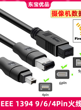 IEEE1394A4P/6P/9P火线工业相机