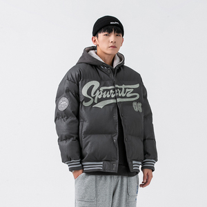 2026冬季新款男装日系潮牌字母刺绣棒球服棉衣加厚外套MY268-F195图片