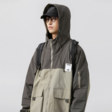 2026秋季新款男装日系潮牌拼接撞色工装连帽外套夹克JK508-F115，男装夹克，电商A101（原外27）