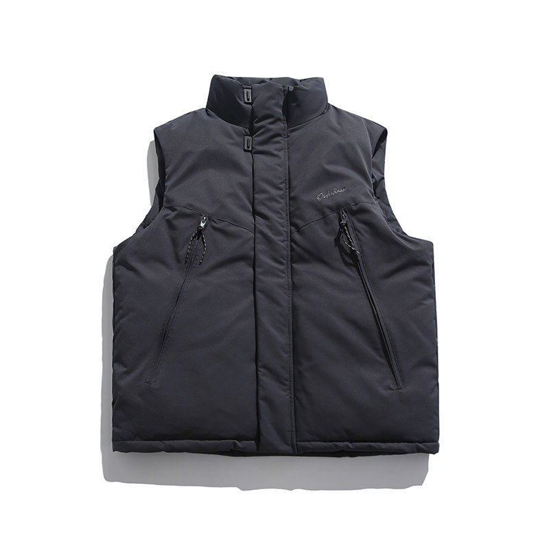 2026冬季新款男装日系潮流宽松纯色加厚棉服马甲外套MJ16-F165,男装棉衣,电商A101（原外27）