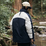 2026冬季新款男日系撞色字母刺绣立领宽松加厚棉服外套MY320-F205，男装棉衣，电商A101（原外27）