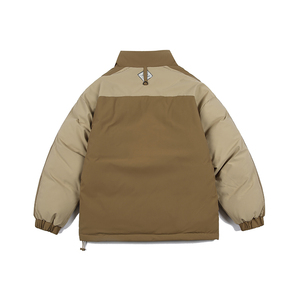 2026冬季新款男日系撞色字母刺绣立领宽松加厚棉服外套MY320-F205图片