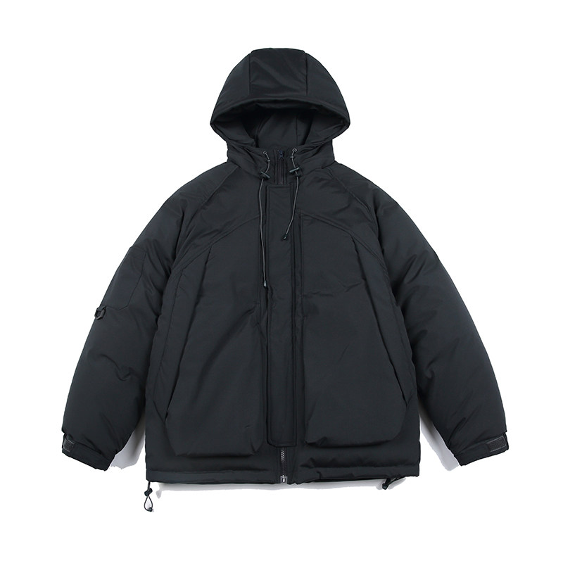 2026冬季新款男日系潮牌纯色宽松休闲连帽棉服加厚外套MY326-F195,男装棉衣,电商A101（原外27）