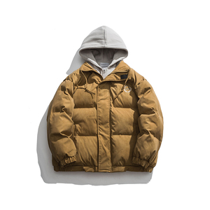 2026冬季新款男装日系潮流宽松假两件连帽棉衣棉服外套MY252-F205图片