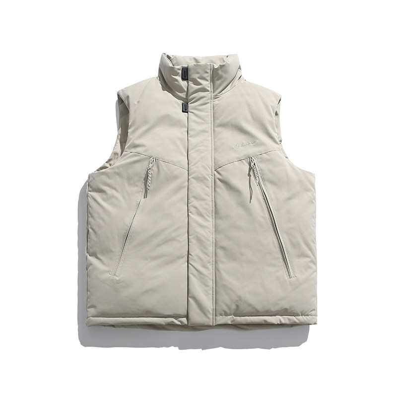 2026冬季新款男装日系潮流宽松纯色加厚棉服马甲外套MJ16-F165,男装棉衣,电商A101（原外27）