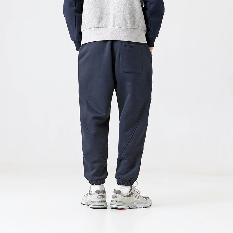 2026冬季新款男装日系宽松加绒加厚运动休闲裤束脚卫裤P800-F95,男装休闲裤,电商A101（原外27）