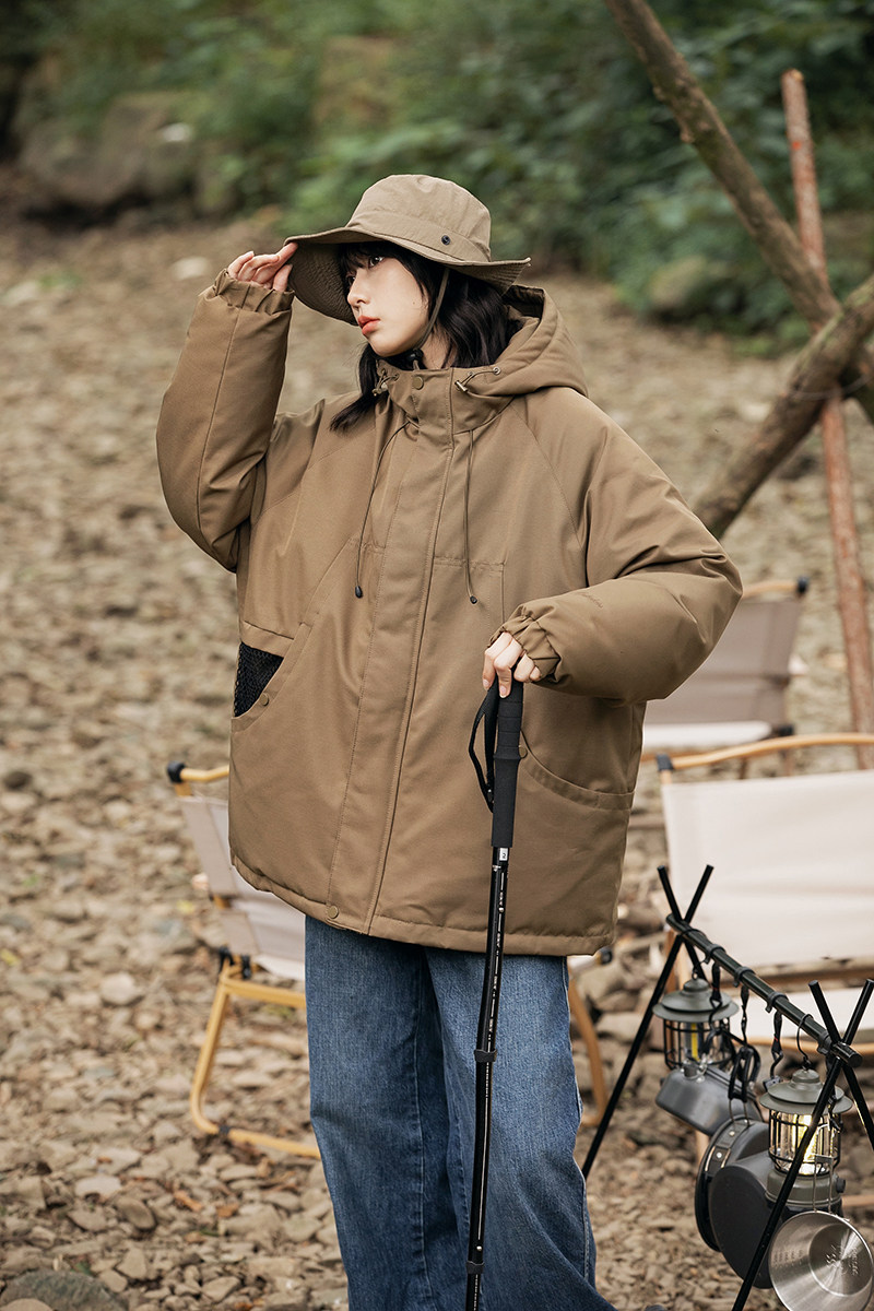 2026冬季新款男装日系潮牌工装连帽加厚外套棉服棉衣MY352--F205图片