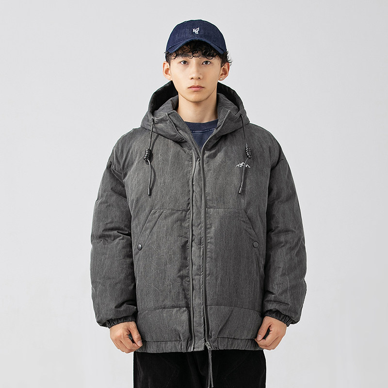 2026冬季新款男装日系复古宽松黑色连帽棉衣加厚外套MY358-F205,男装棉衣,电商A101（原外27）