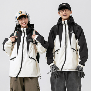 2026秋季新款男装美式街头潮牌工装连帽外套夹克冲锋衣JK388-F125图片