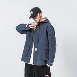 2024春季新款男装日系潮流大口袋工装连帽外套宽松夹克JK238-F135，男装夹克，电商A213