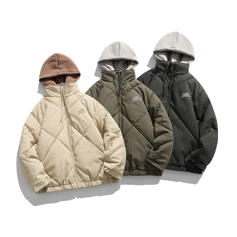 2026冬季新款男装日系潮牌宽松假两件连帽皮衣加厚外套MY292-F235，男装皮衣，电商A101（原外27）