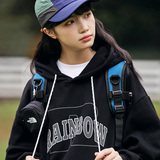 2026秋季新款男日系潮牌字母印花连帽卫衣宽松套头帽衫WY510-F75，男装卫衣，电商A101（原外27）