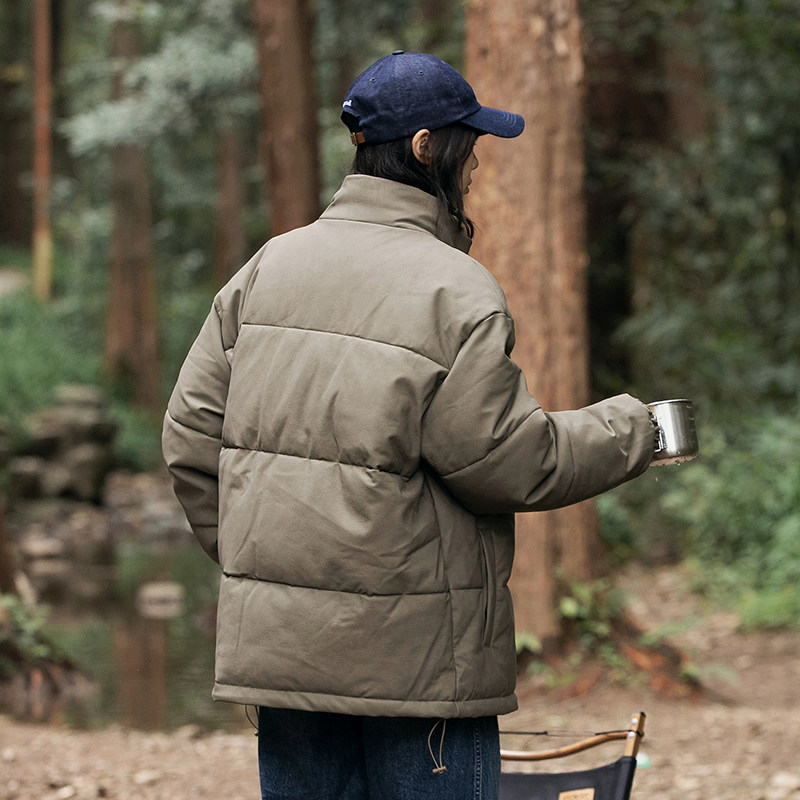 2026冬季新款男装日系字母印花立领加厚皮衣棉服外套MY350-F205,男装皮衣,电商A101（原外27）