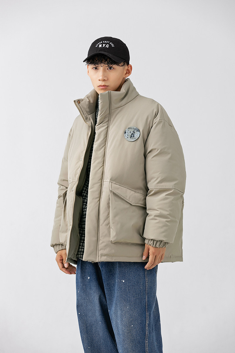 2026冬季新款男日系潮牌宽松休闲立领工装棉服加厚外套MY316-F185图片