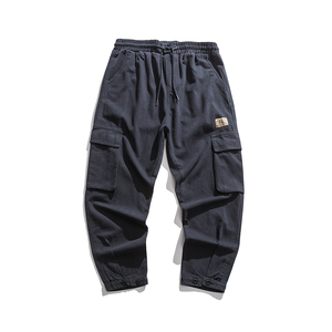 2026秋季新款男装日系潮流大口袋工装裤宽松束脚休闲裤P702-F95图片