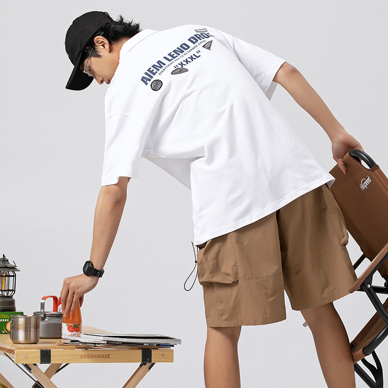 2026夏季新款男日系潮牌字母印花纯色polo衫翻领短袖T恤PL62-F60,男装T恤,电商A101（原外27）