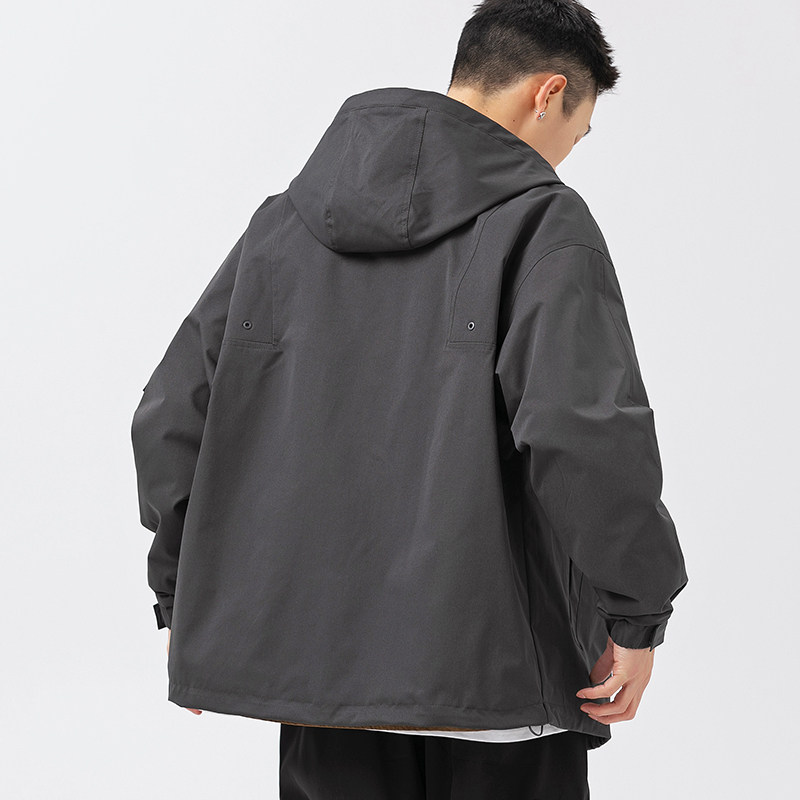 2026春季新款男装日系潮牌工装连帽外套宽松休闲夹克JK336-F145,男装夹克,电商A101（原外27）
