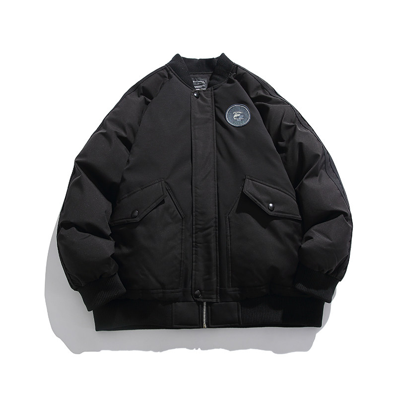 2026冬季新款男装日系潮牌拼接棒球领加厚工装棉服外套MY318-F195,男装棉衣,电商A101（原外27）