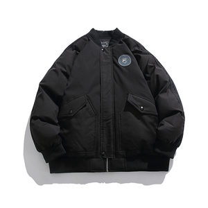 2026冬季新款男装日系潮牌拼接棒球领加厚工装棉服外套MY318-F195图片