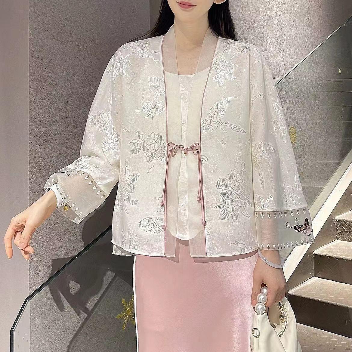 2025夏季重工刺绣防晒外套女装新