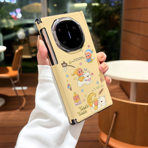 【双中轴磁吸】适用华为mate XTs手机壳西高地星星人非凡大师折叠屏matex7保护套x5典藏x3三折叠女男全包中轴