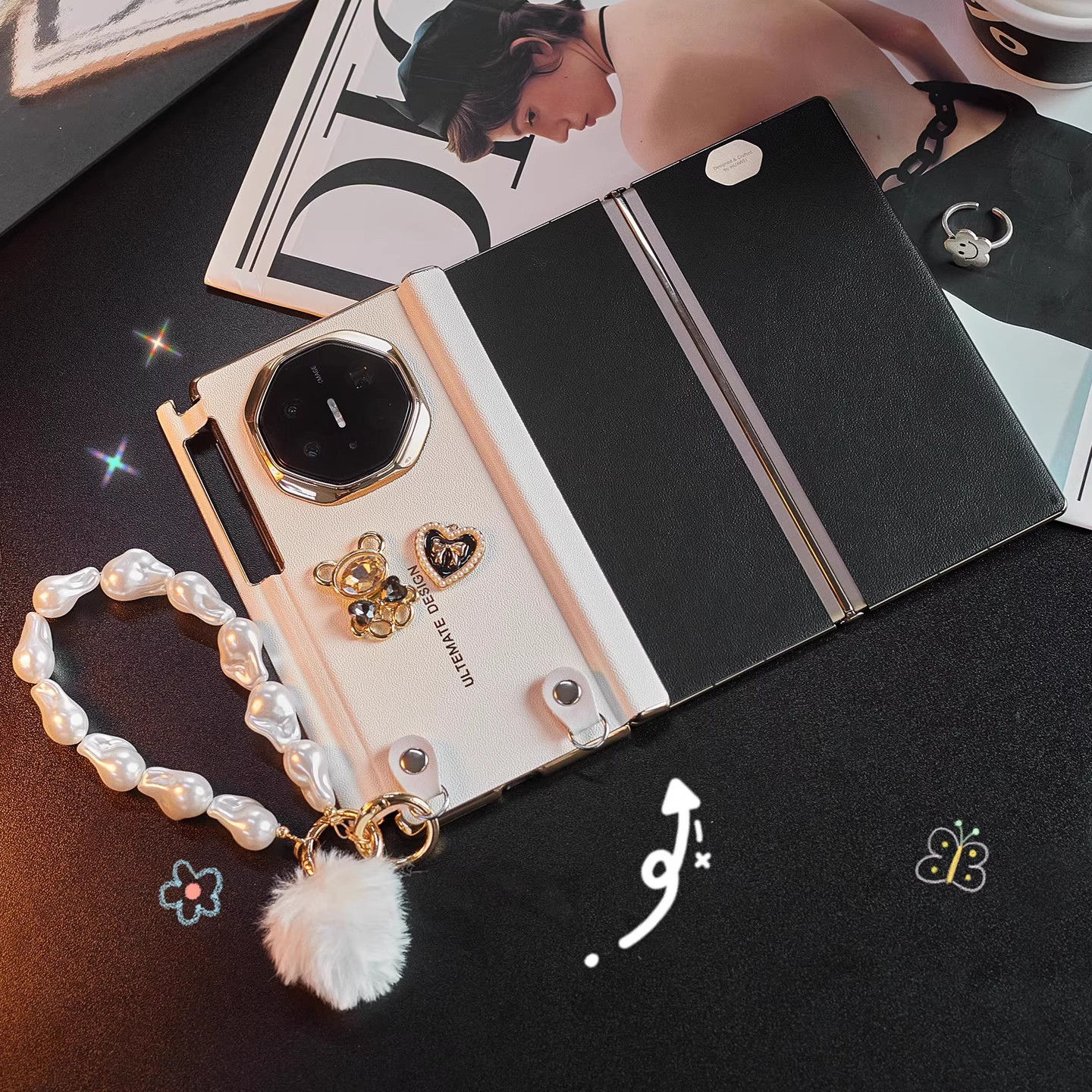 适用于华为matexts手机壳xts三折叠屏非凡大师新品matex6保护壳x5双中轴全包边框手提轻奢斜挎