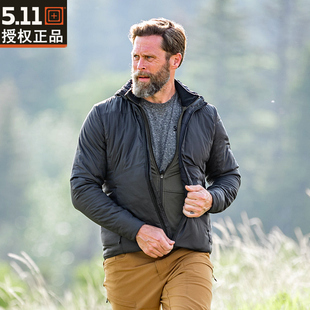 5.11探索P棉可收纳保暖夹克78057战术薄款 棉服511户外Primaloft