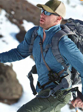 特价5.11 72045半拉链侦察兵战术抓绒衣针织弹性修身保暖卫衣内衣