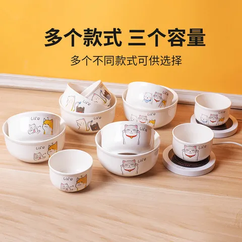 饮水机恒温加热碗粮碗猫咪定制静音器喝水酸奶机陶瓷温水哇噢