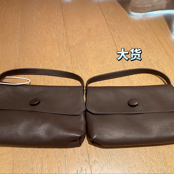 makisepop原厂皮新款TR sally纽扣手提包进口小胎牛皮row风手拿包