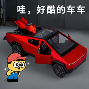 儿童可开门合金车小汽车玩具回力车男孩玩具3到6岁宝宝摩托车小车