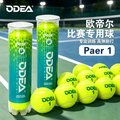 ODEA欧帝尔网球Pear1大宝一号绿点球专业训练比赛球高弹耐磨网球