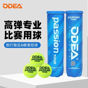 Odear欧帝尔网球专业比赛用球Passion高弹力耐打耐磨训练球弹跳好