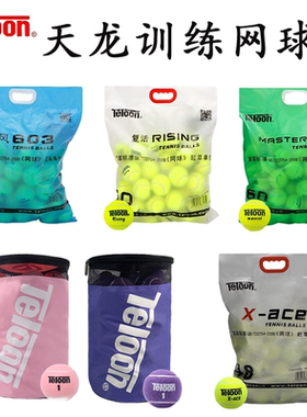 Teloon天龙网球专业训练用球603rising801ACE初学进阶者耐打高弹