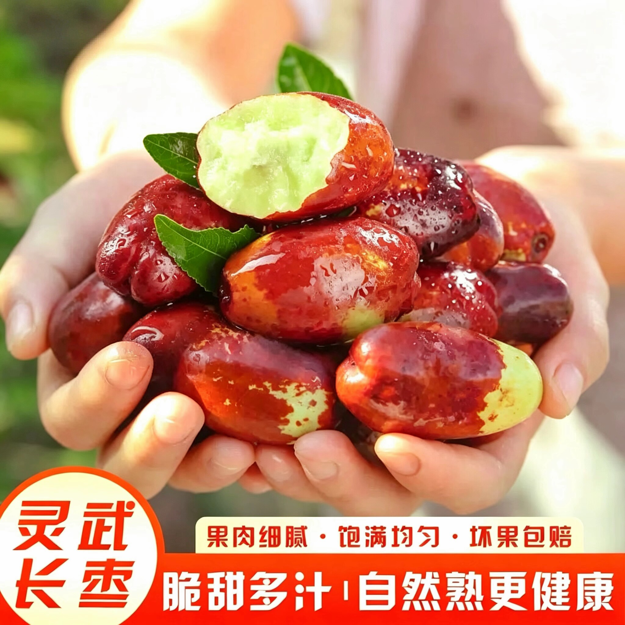 宁夏灵武长红枣现摘现发鲜枣大枣百年枣树冬枣自然成熟脆甜马牙枣