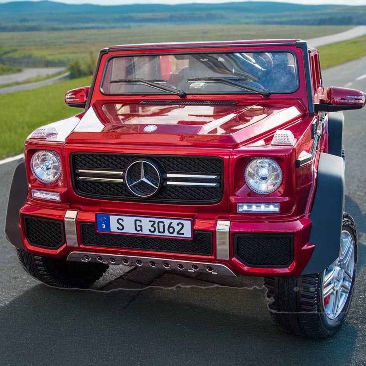 迈巴赫大g超大号双人座奔驰儿童电动车四轮越野宝宝玩具可坐脚踏