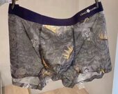 内裤 冰丝无痕网纱平角裤 头数码 CM7239男士 印花蚕蛹蛋白抑菌短裤 新