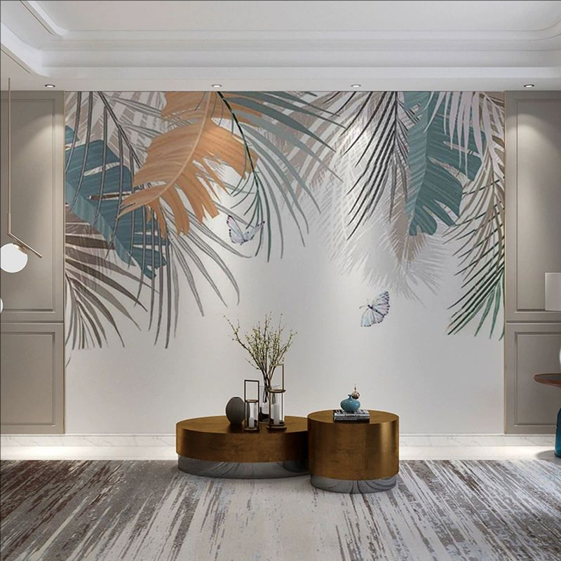 简约现代风卧室背景墙壁纸