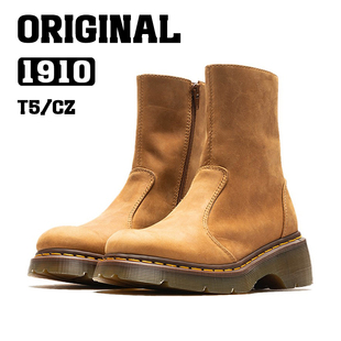 1910厚底切尔西侧拉链复古方头马丁靴 原创系列新款 BOSITU ORG