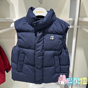男大童防风羽绒马甲202425101102 冬季 巴拉巴拉专柜正品 2025年新品