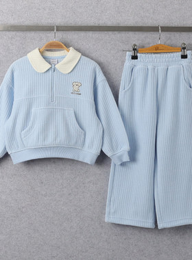 5折巴拉巴拉女中幼童套装春装新款儿童两件套简约风202125104005